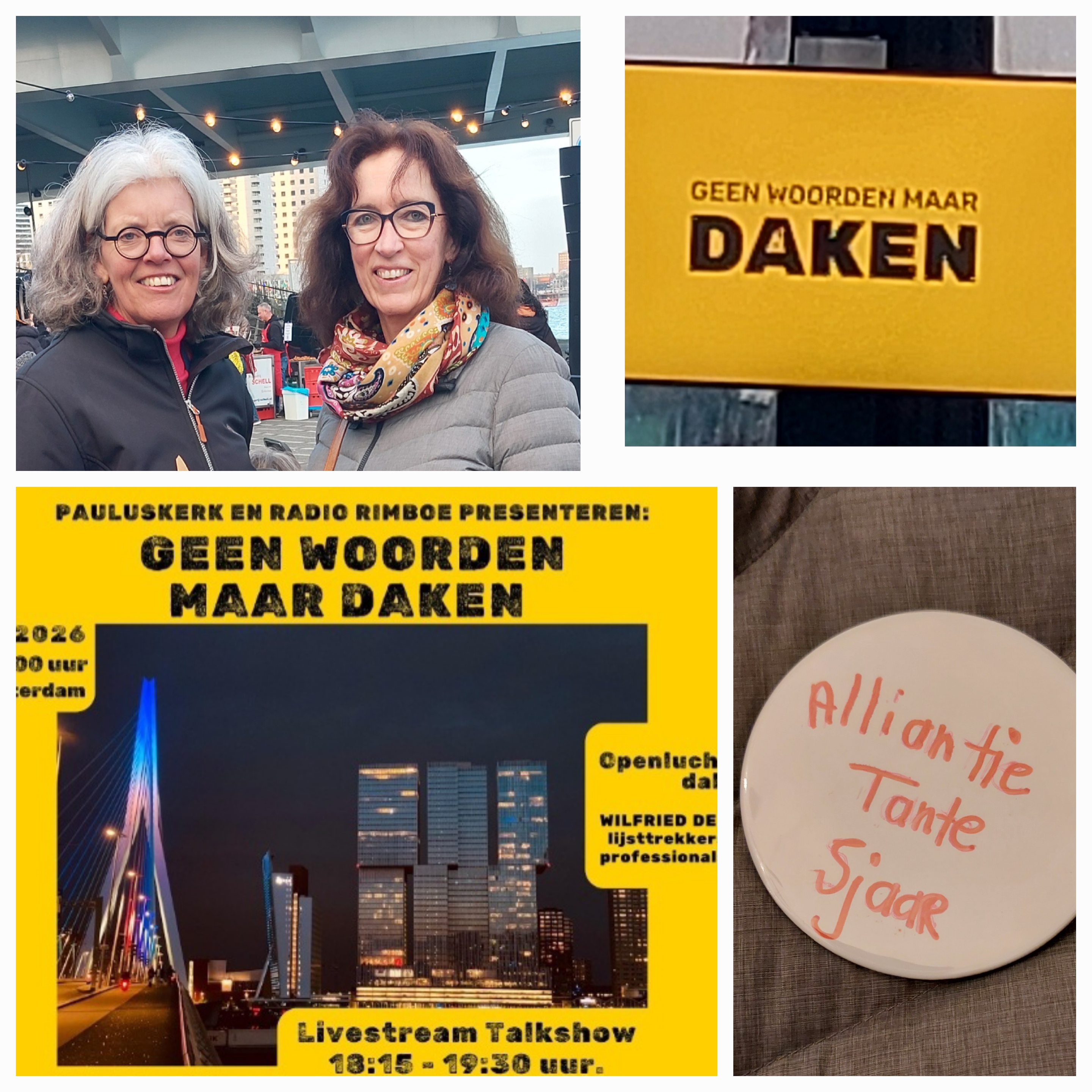 Alliantie Tante Sjaar aanwezig bij live talkshow